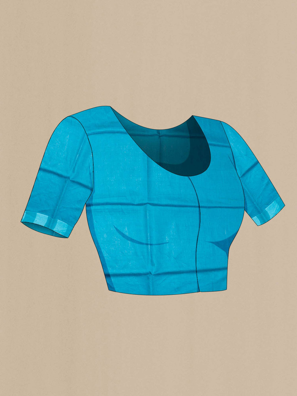 Blue Tussar Saree