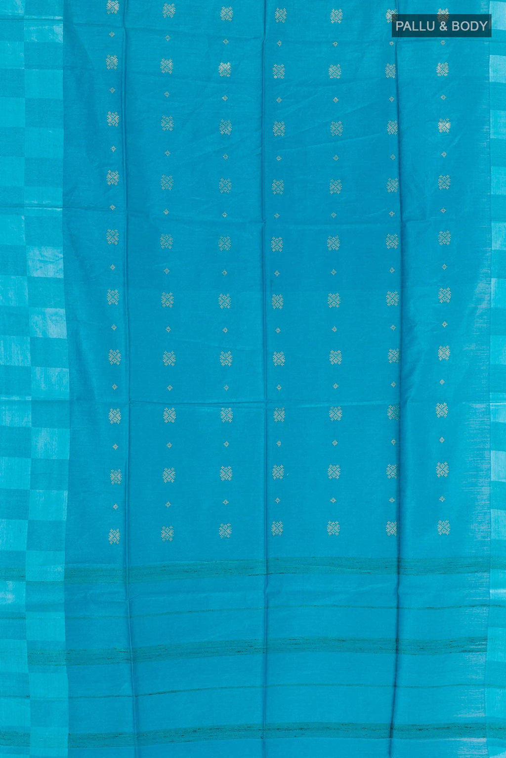 Blue Tussar Saree