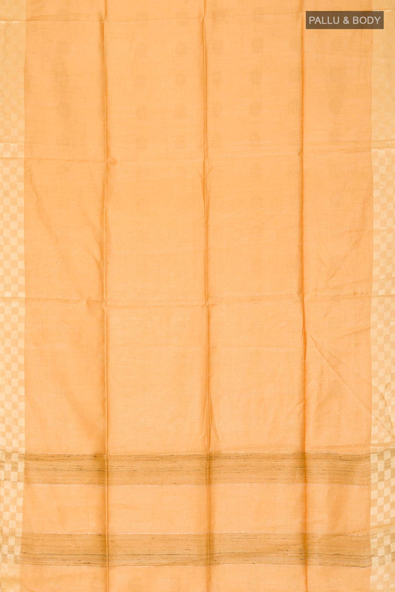 Mustard Tussar Silk Saree