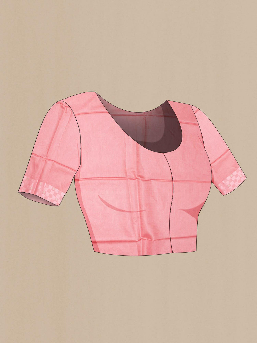 Pink Tussar Saree