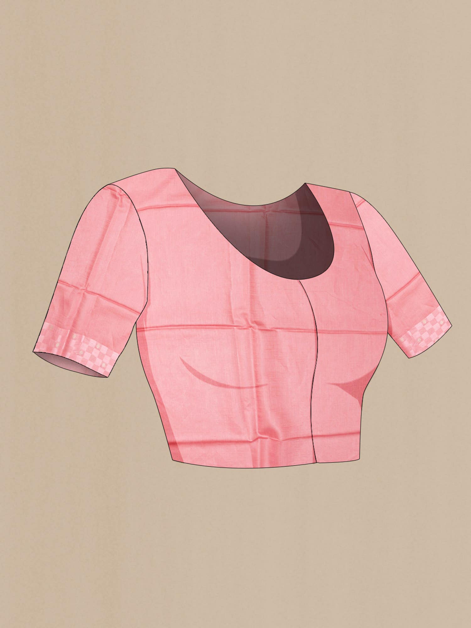 Pink Tussar Saree