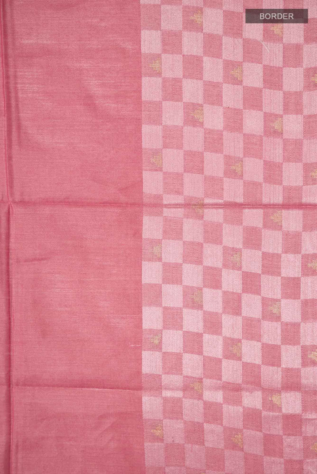 Coral Tussar Silk Saree