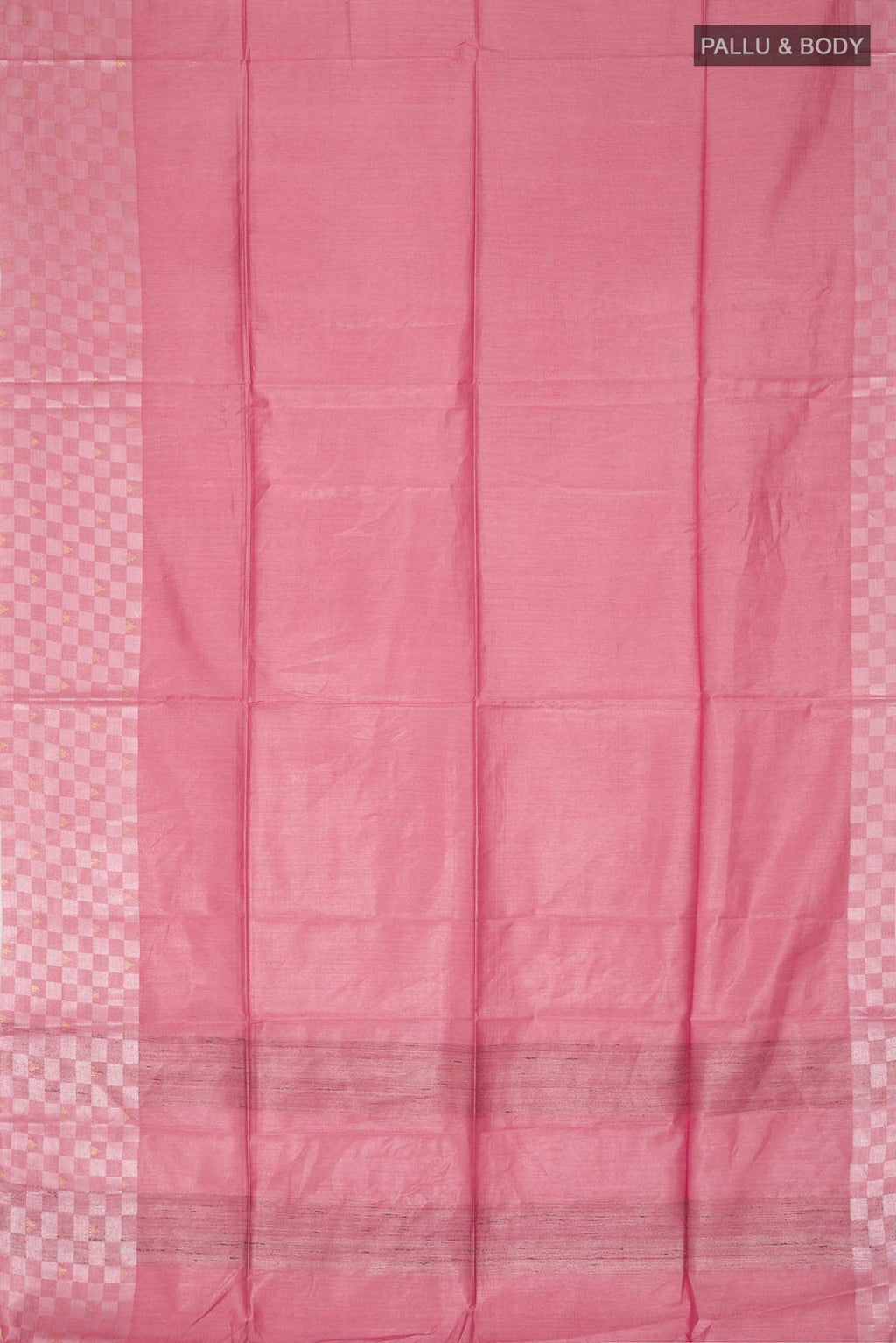 Coral Tussar Silk Saree