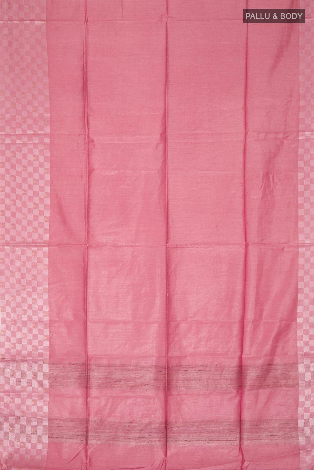 Coral Tussar Silk Saree