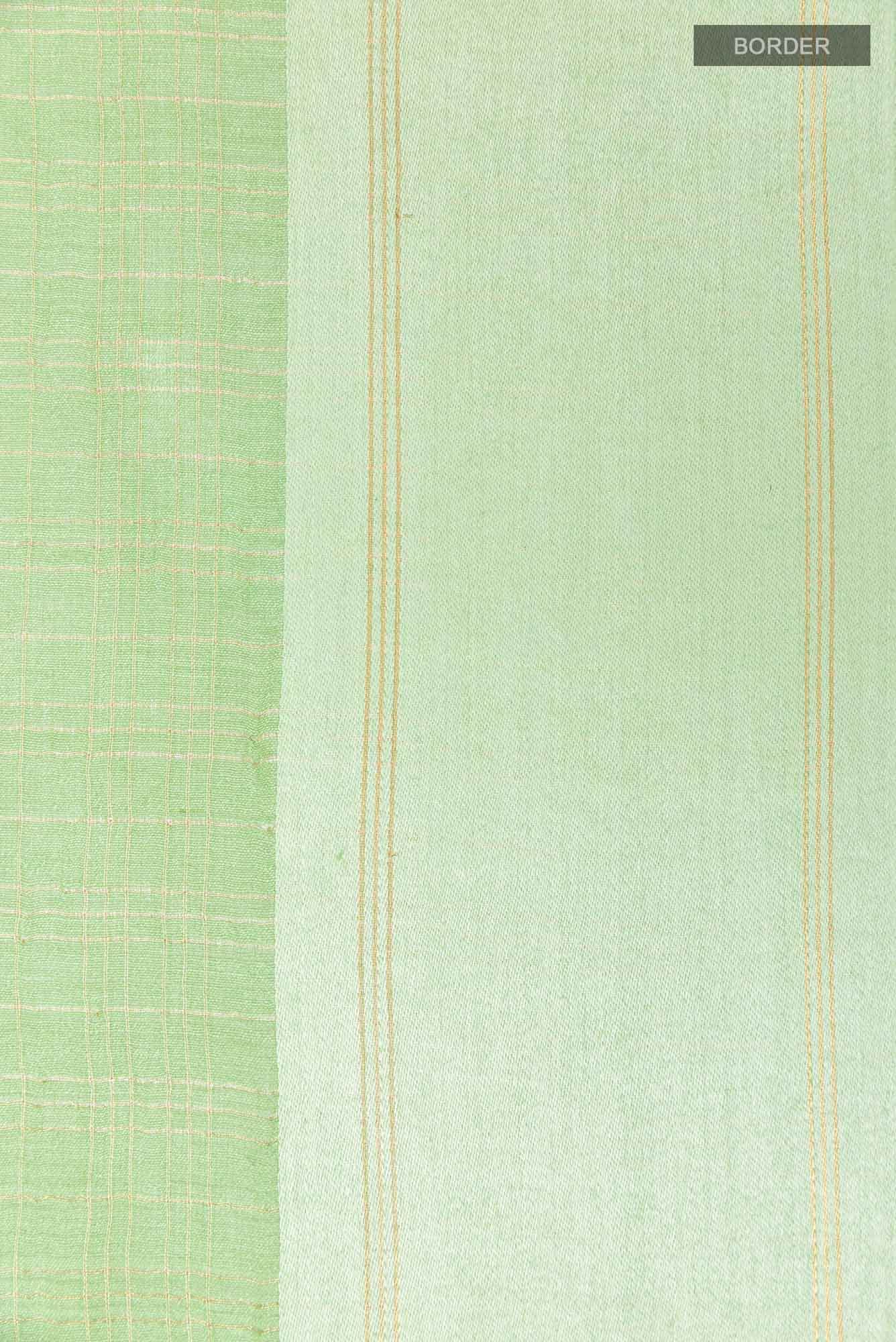 Olive Green Tussar Saree