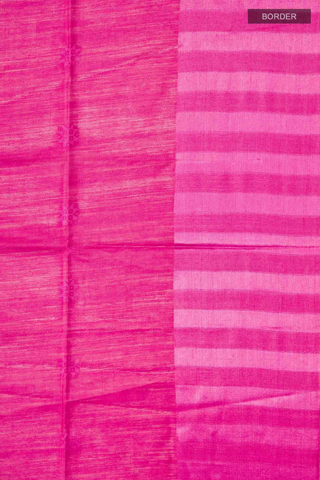 Pink Tussar Silk Saree
