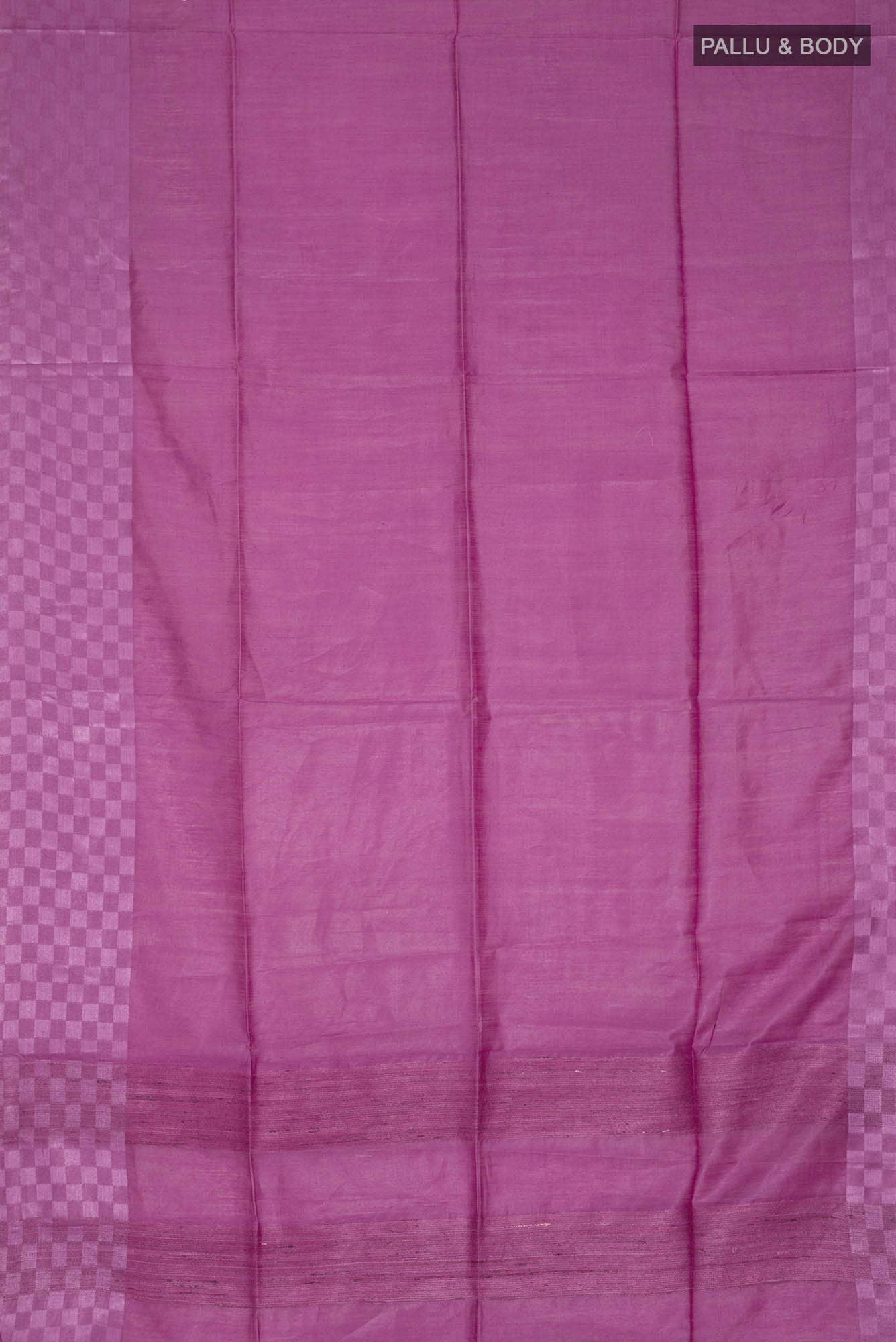 Purple Tussar Silk Saree