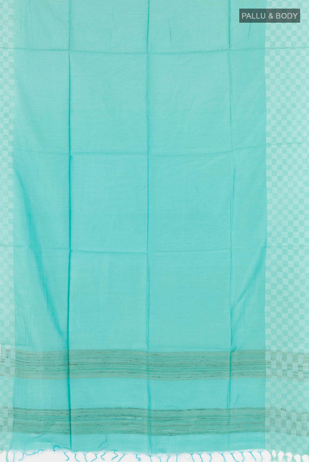 Light Blue Tussar Silk Saree