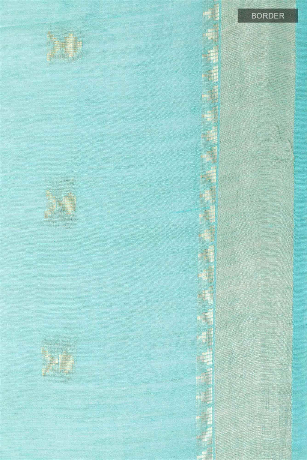 Light Blue Tussar Saree