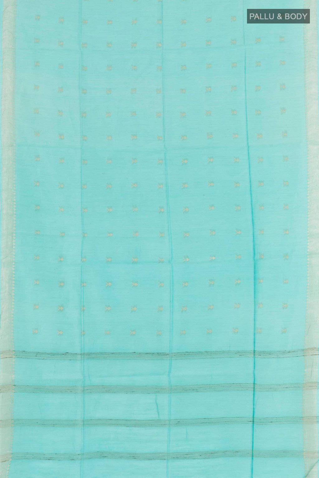 Light Blue Tussar Saree