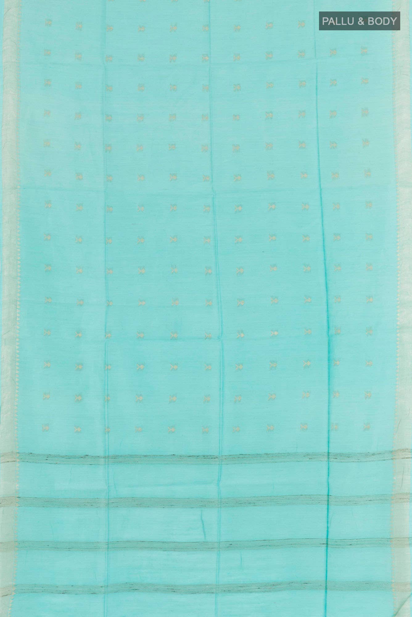 Light Blue Tussar Saree