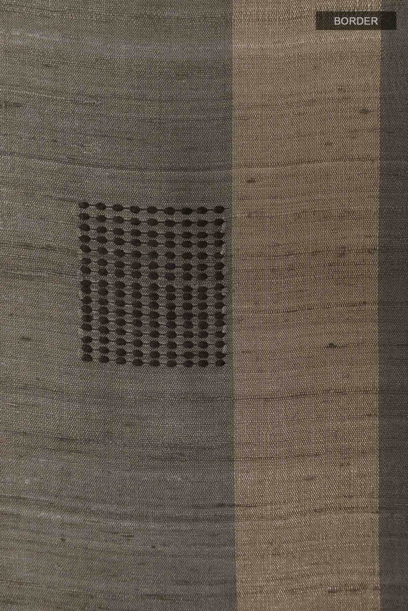 Grey Tussar Saree