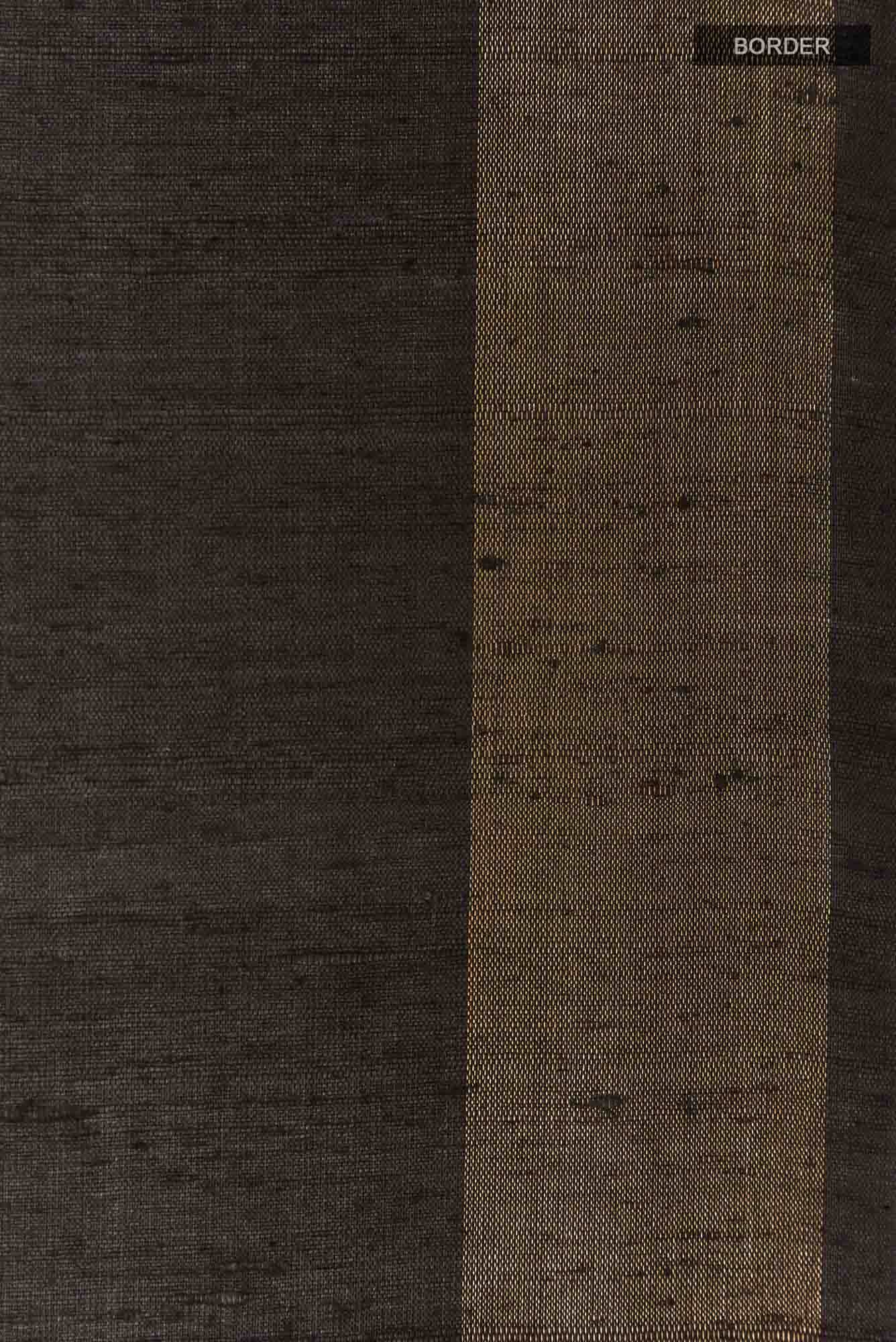 Black Tussar Saree