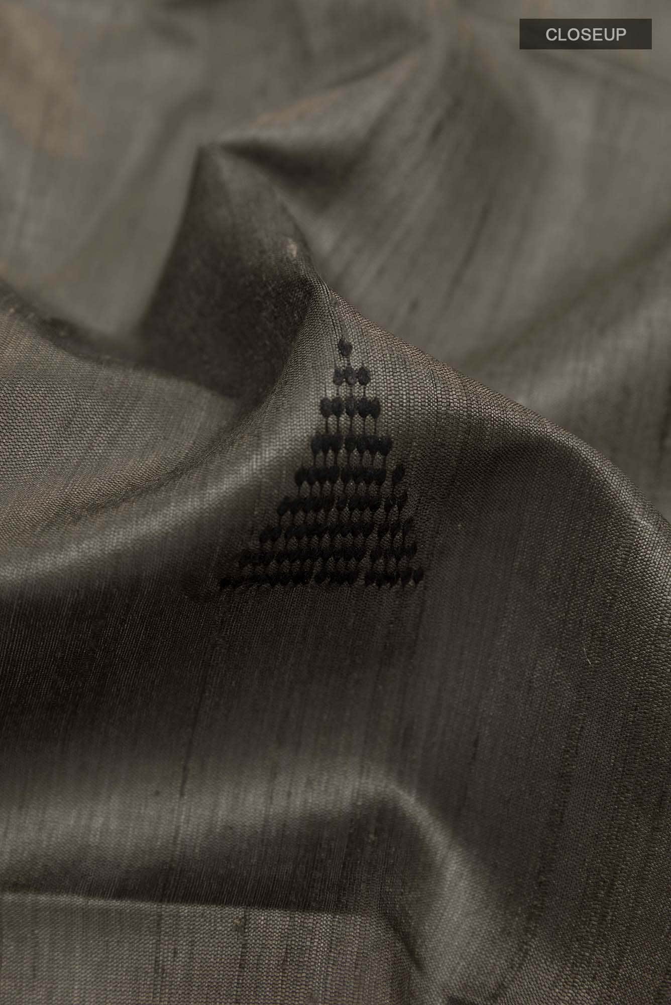 Grey Tussar Saree