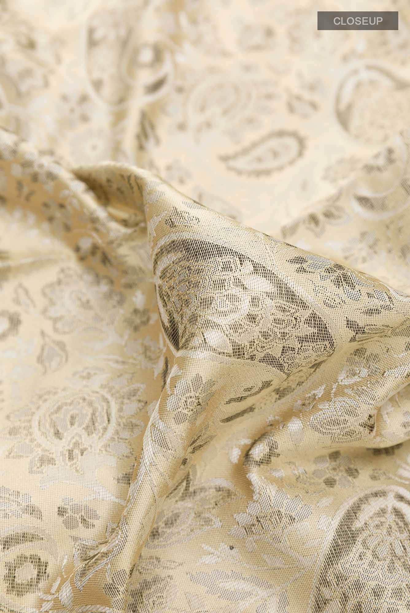 Beige Soft Silk Saree