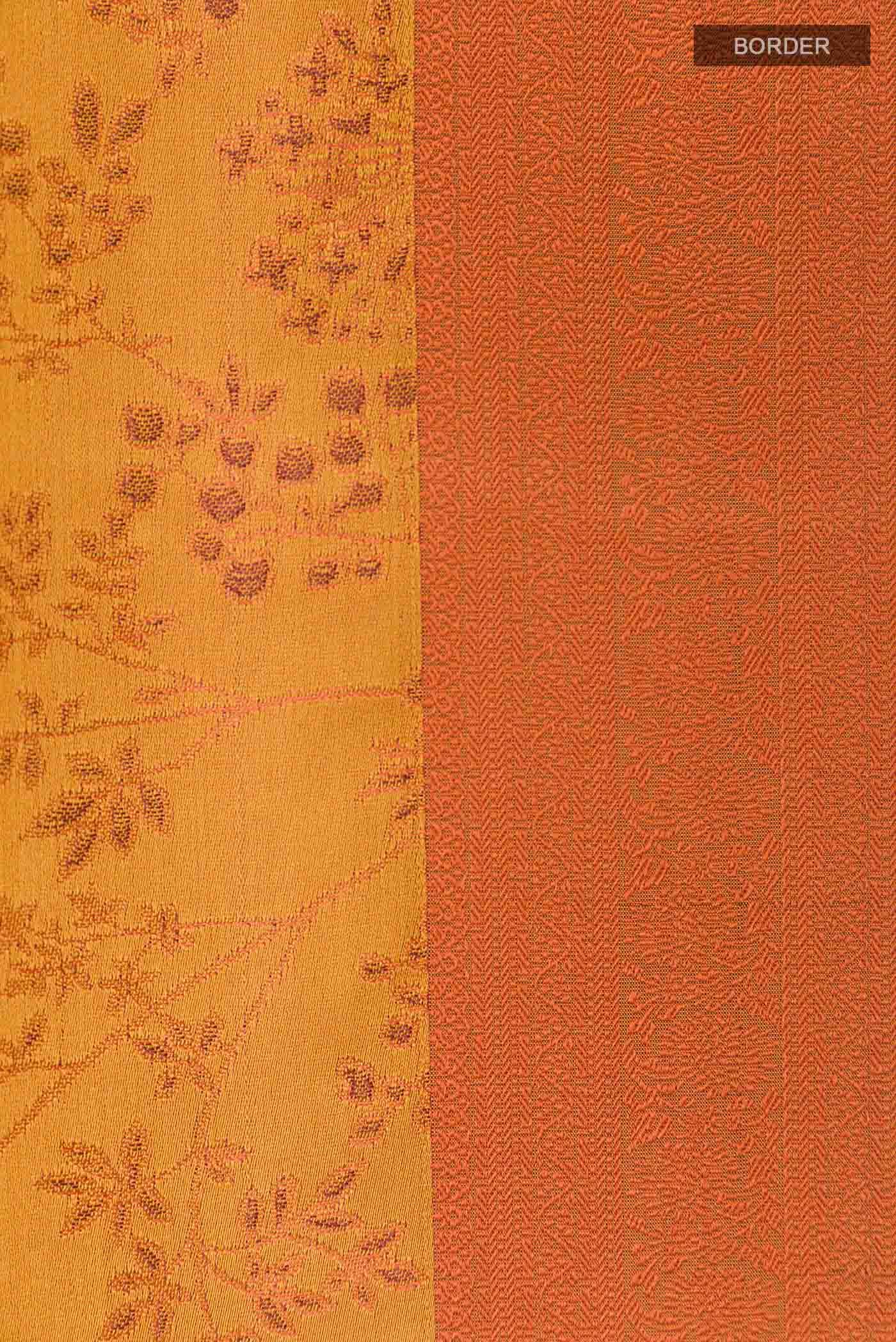 Mustard Soft Silk Saree