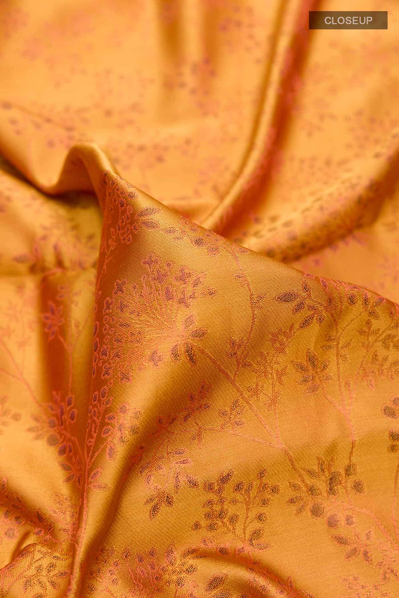 Mustard Soft Silk Saree