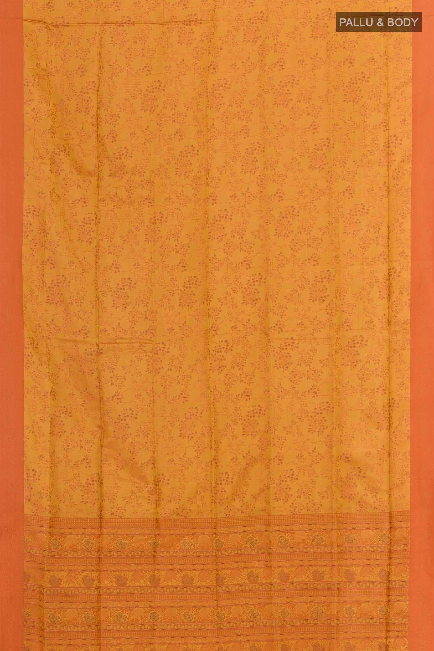 Mustard Soft Silk Saree