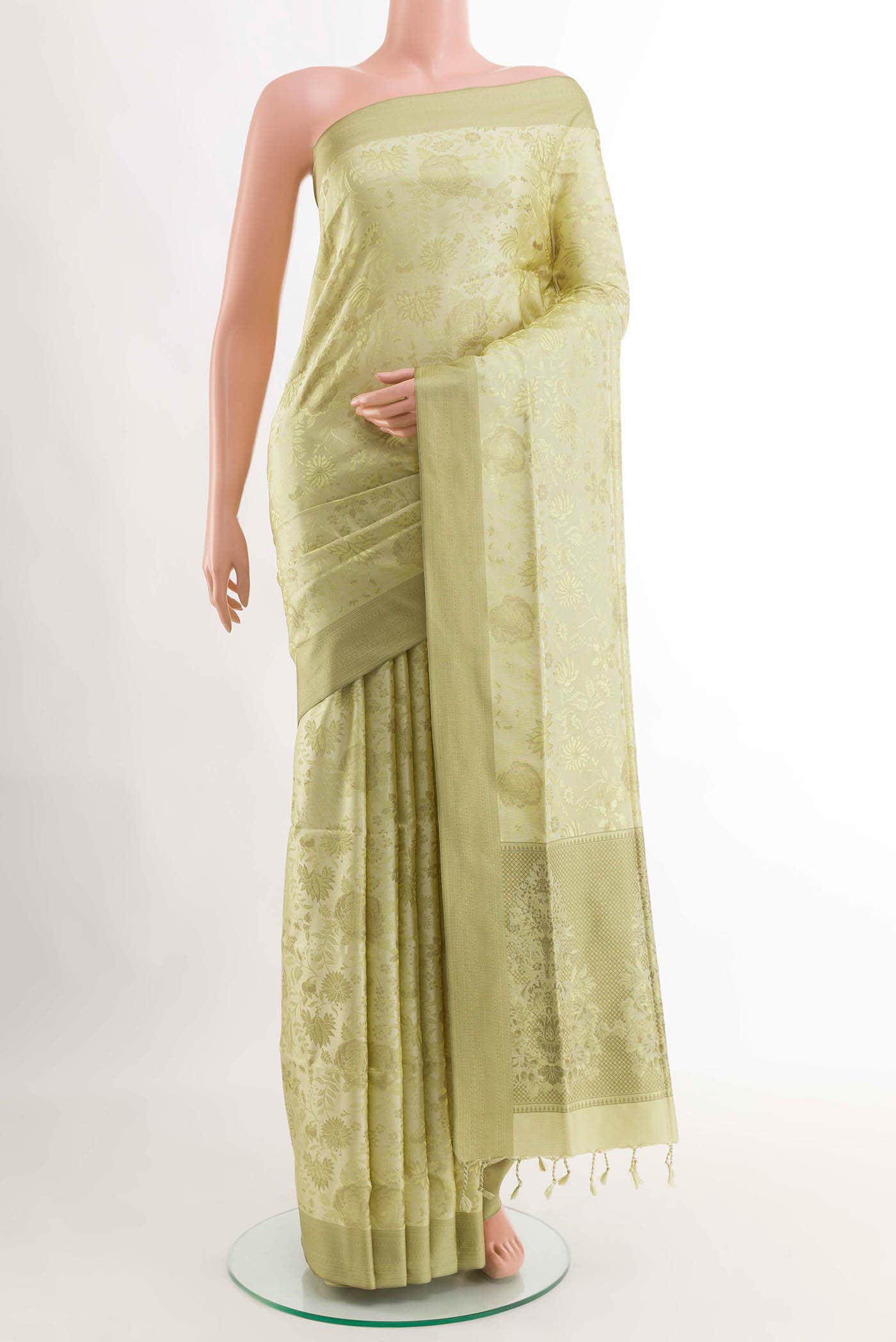 Cream Soft Silk Saree