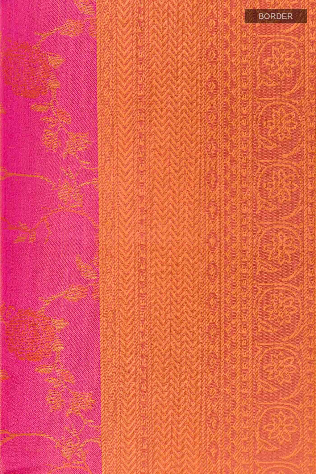 Pink Dual Tone Soft Silk Saree