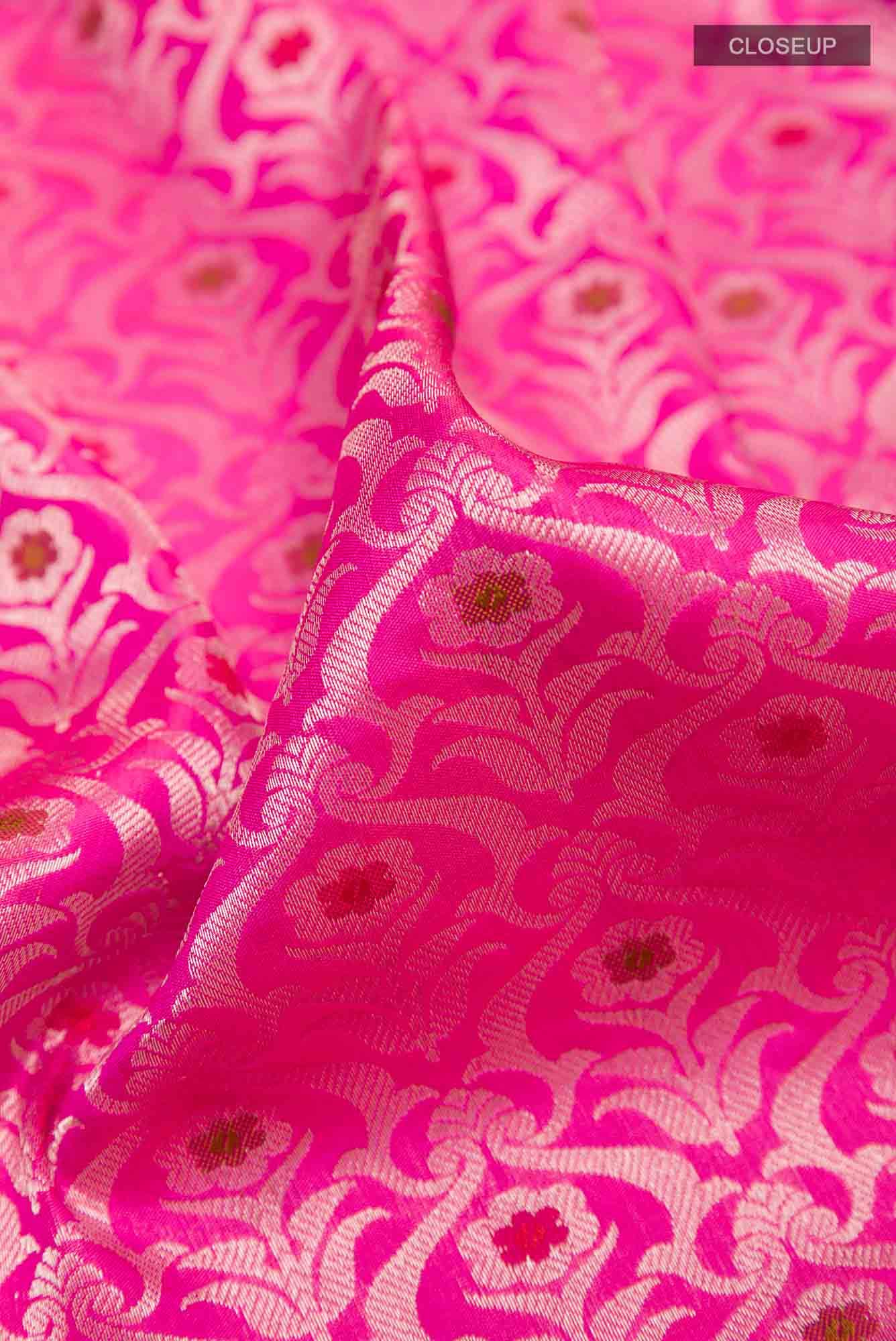 Pink Banarasi Saree