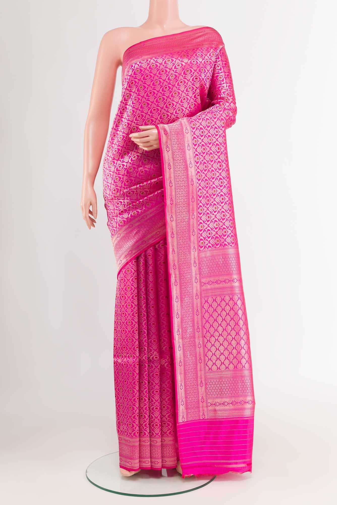 Pink Banarasi Saree