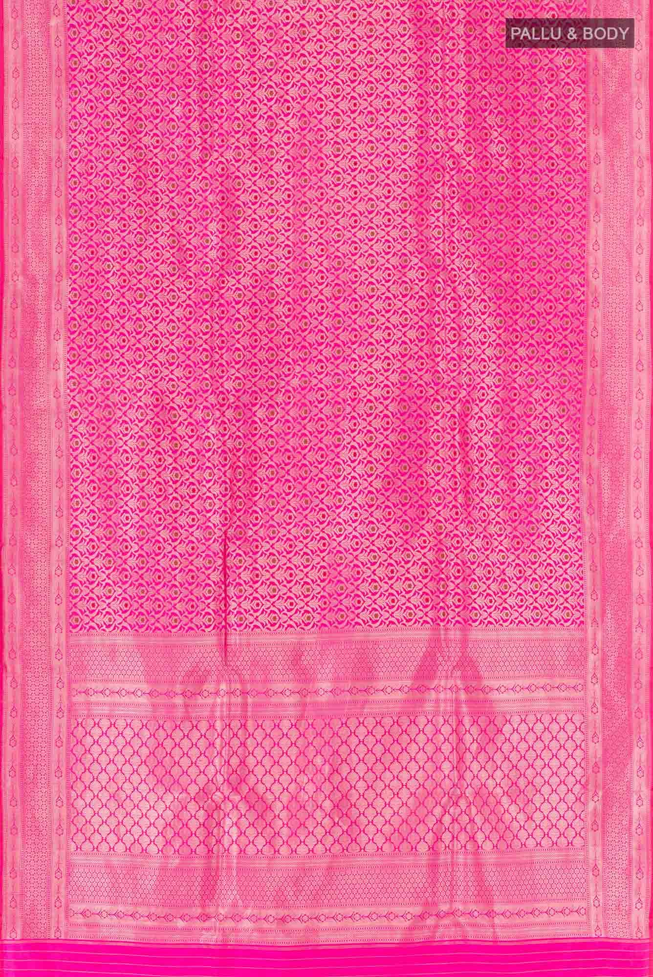 Pink Banarasi Saree