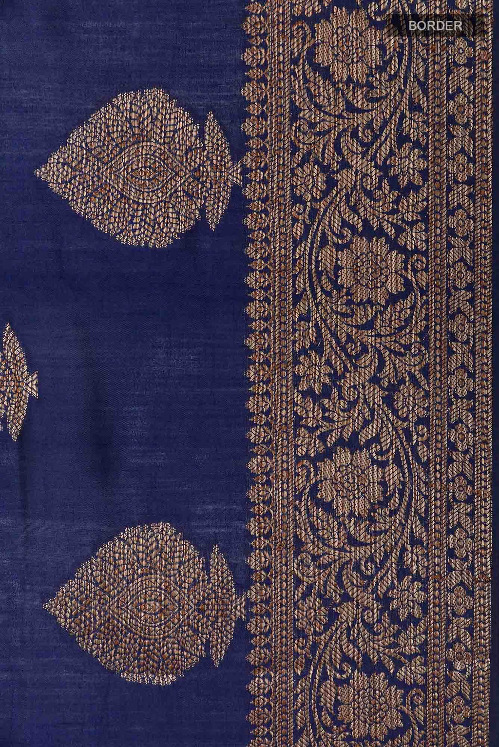 Dark Blue Tussar Saree