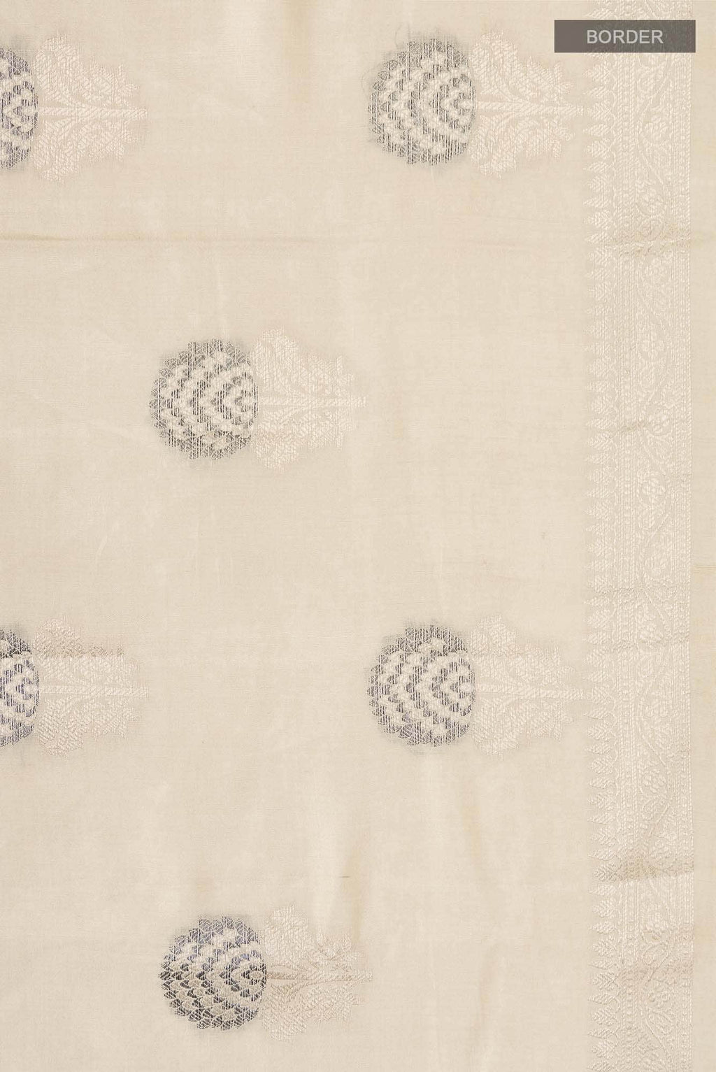 Beige Banarasi Raw Silk Saree