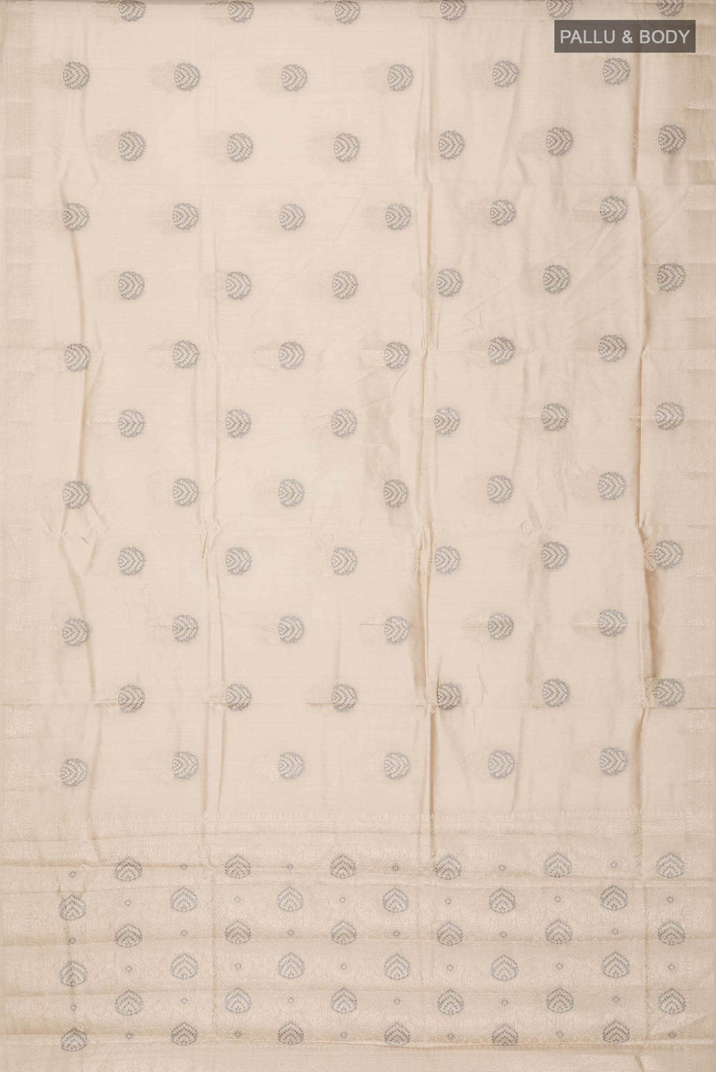Beige Banarasi Raw Silk Saree