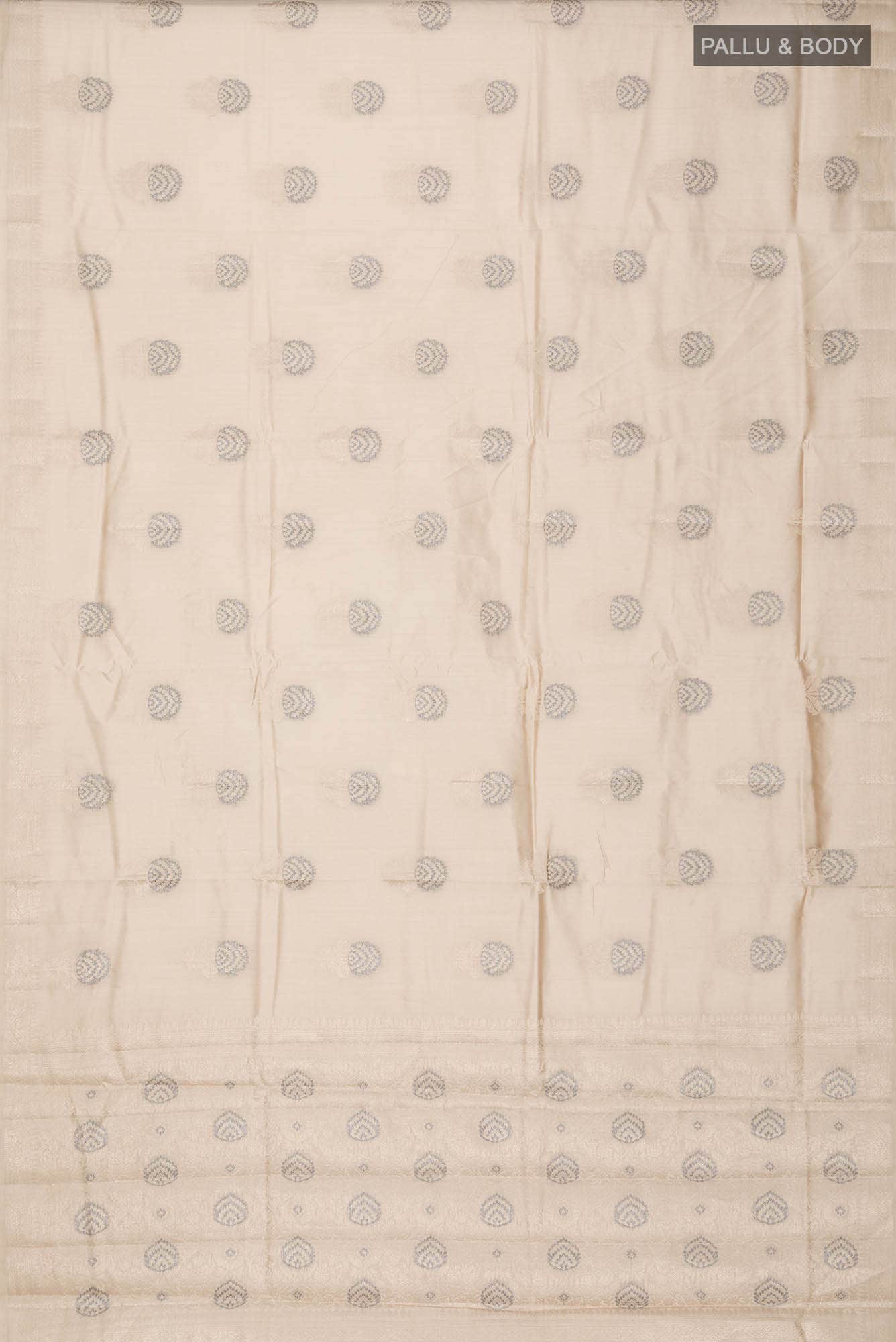 Beige Banarasi Raw Silk Saree