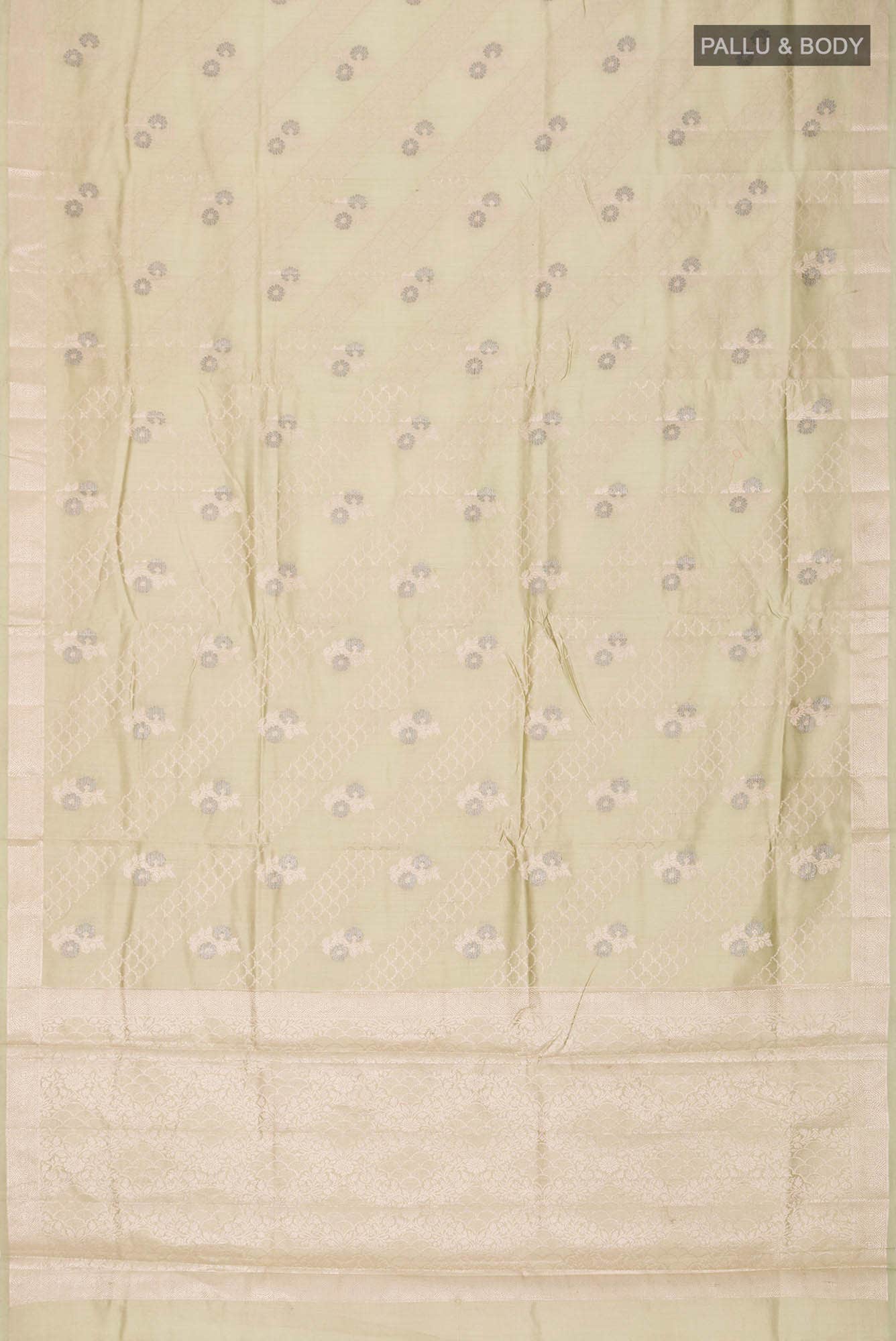 Green Banarasi Raw Silk Saree