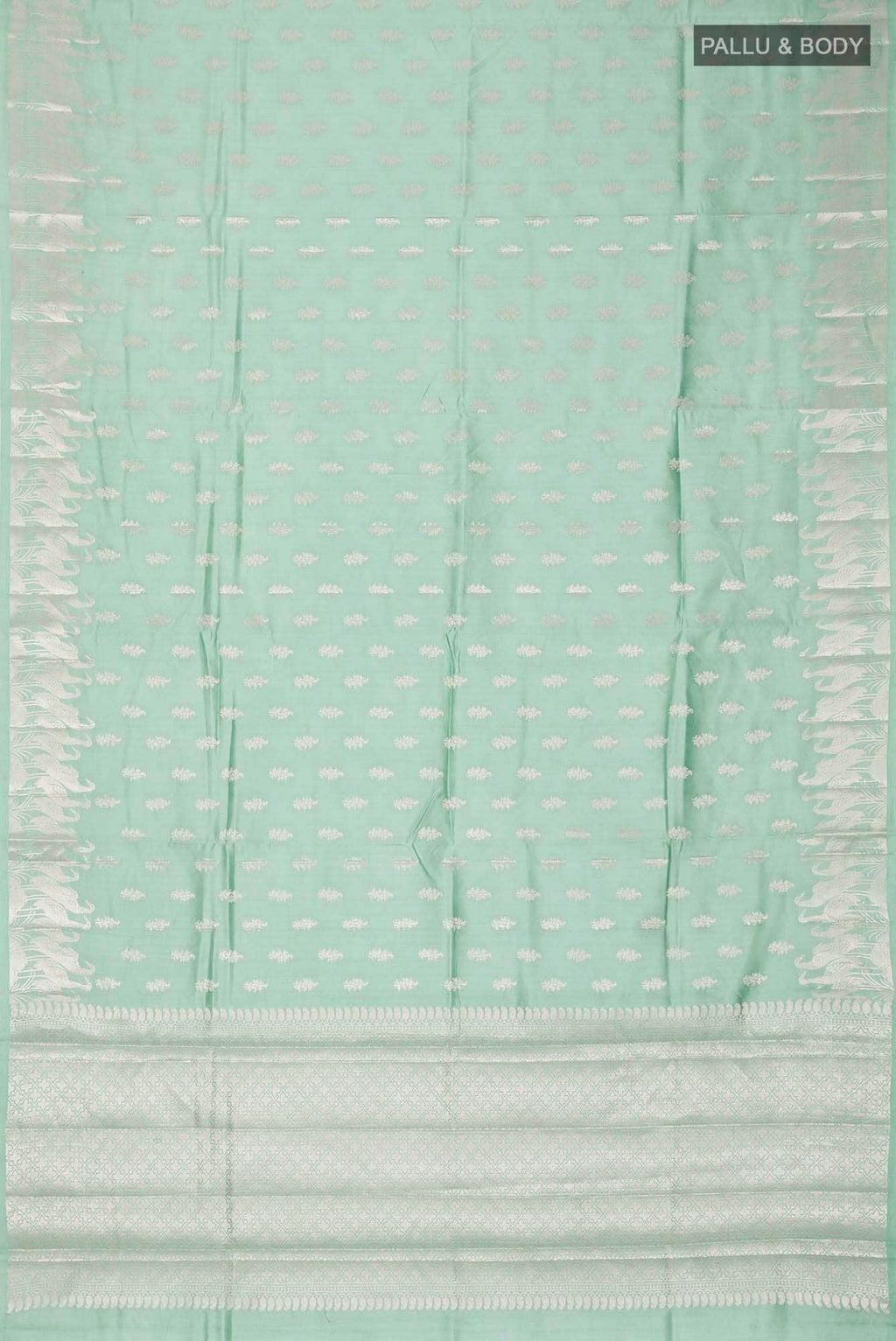 Green Banarasi Raw Silk Saree
