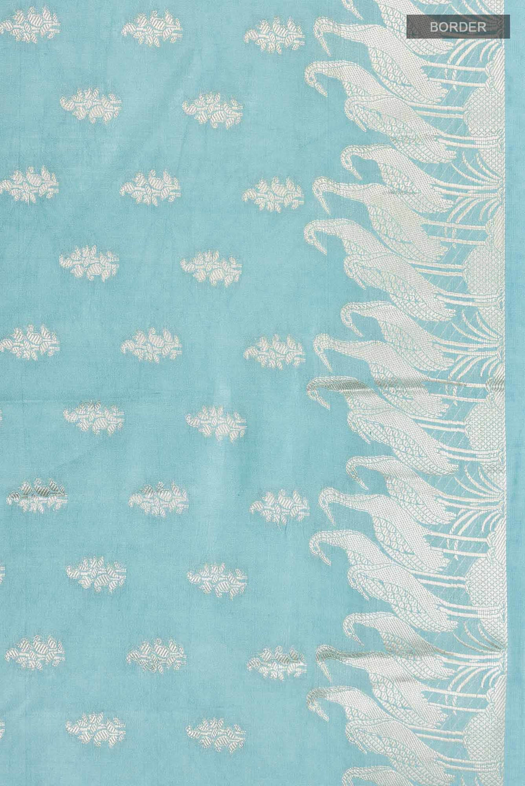 Blue Banarasi Raw Silk Saree