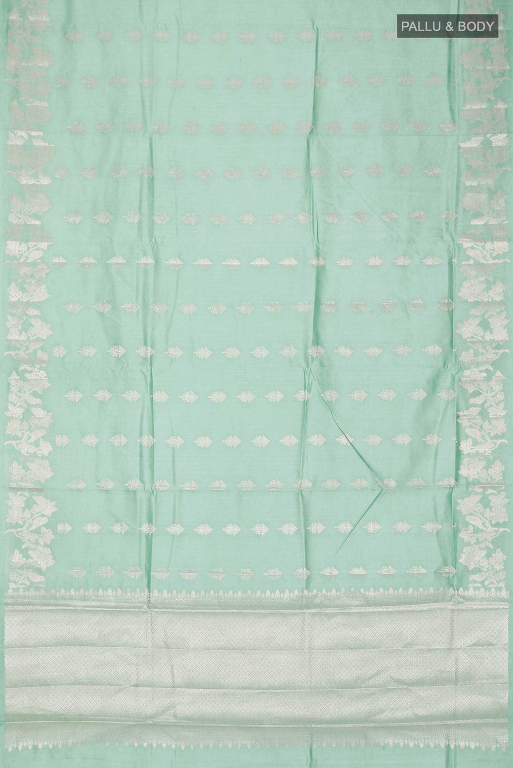 Green Banarasi Raw Silk Saree