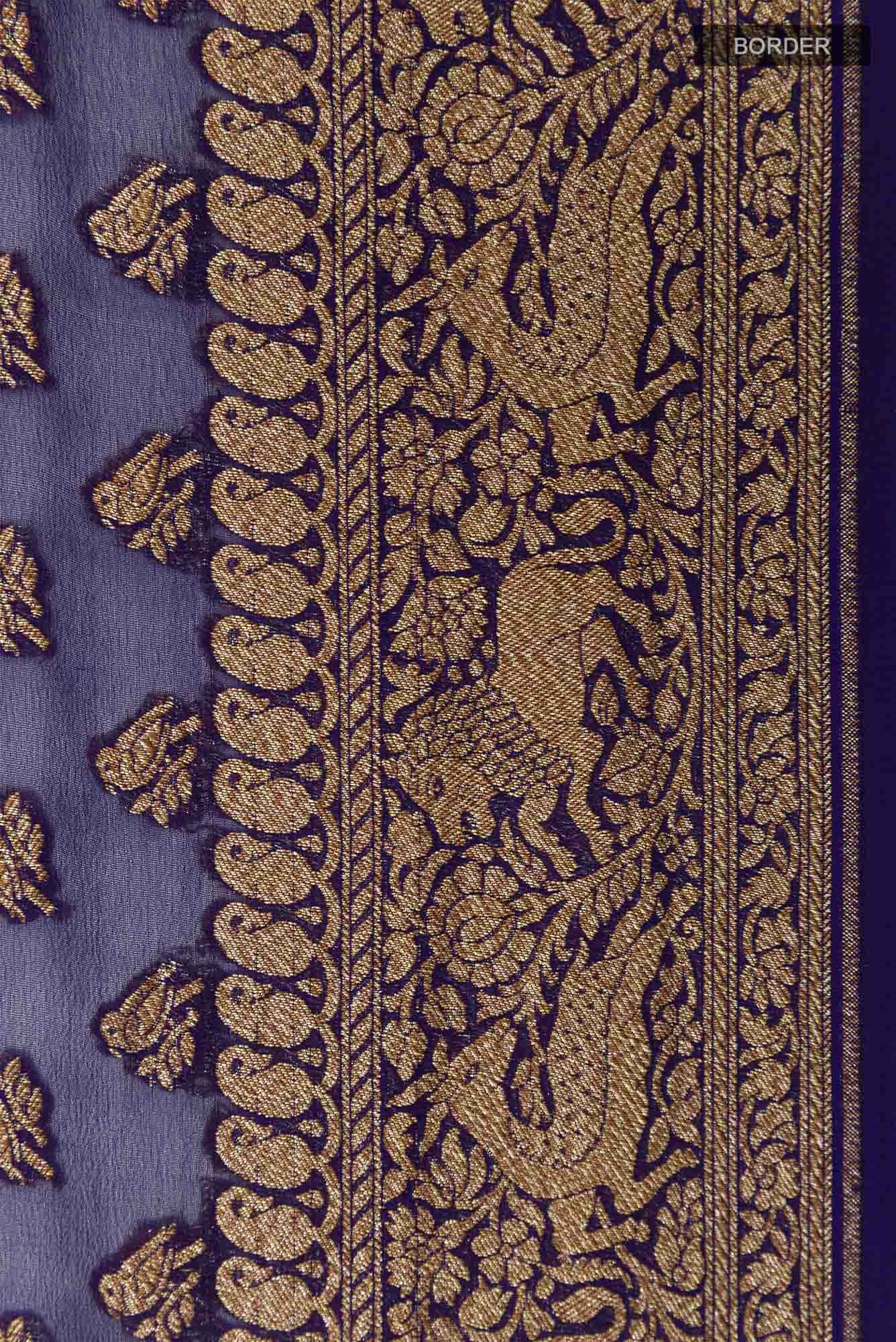Blue Banarasi Saree