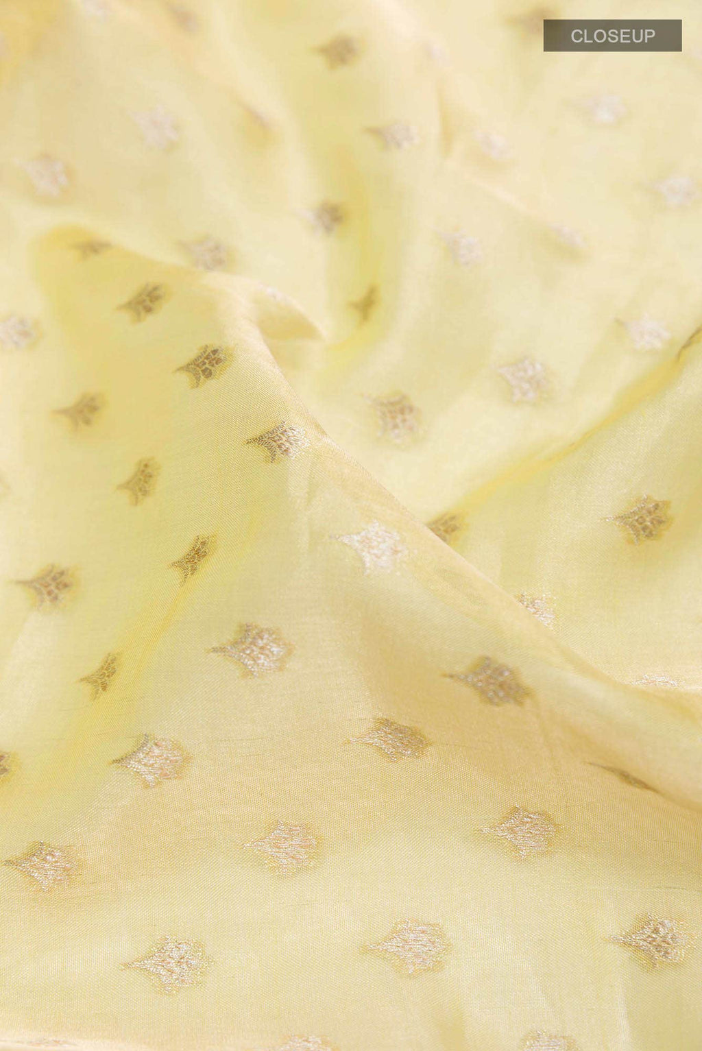 Mustard Banarasi Tissue Silk Saree