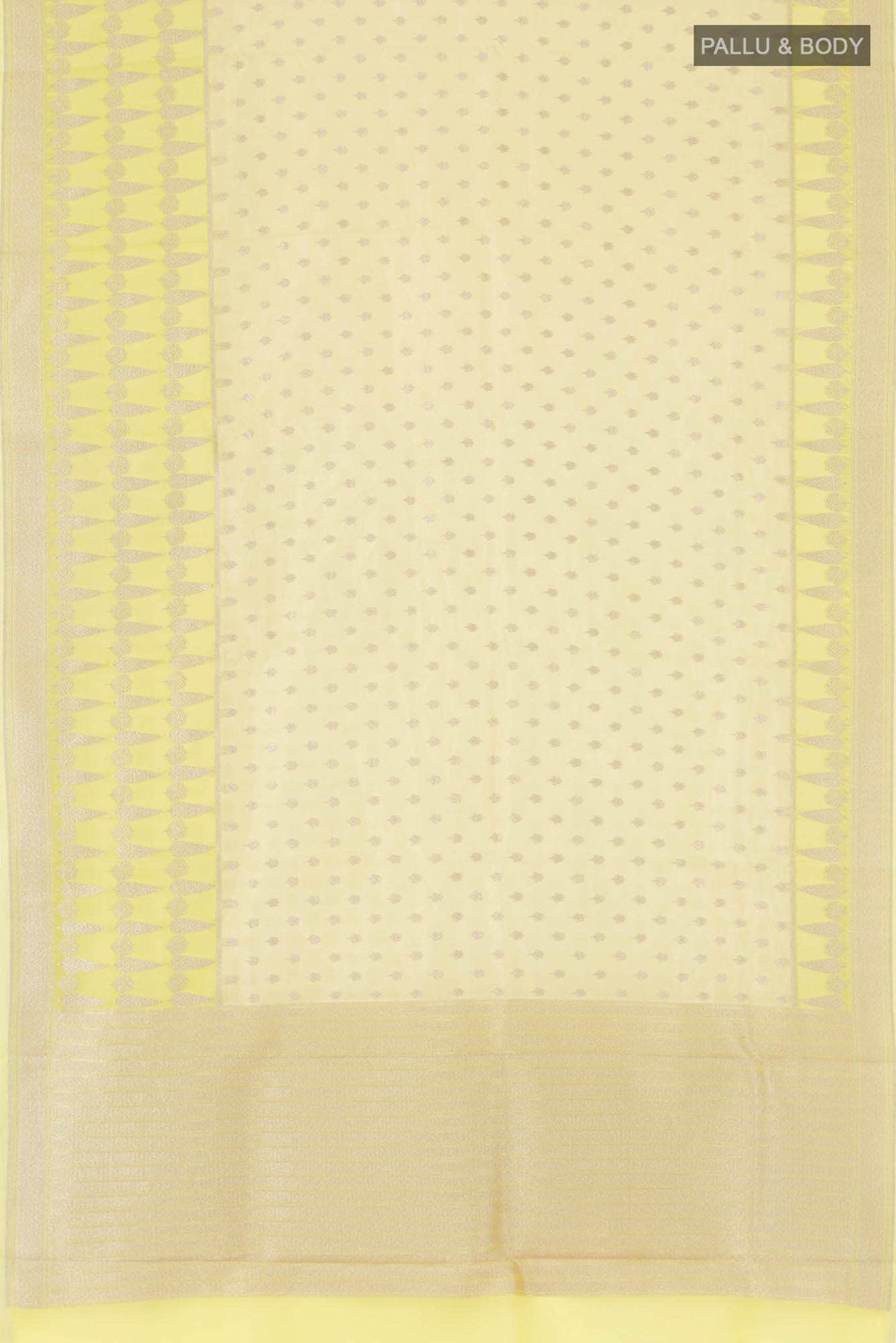 Mustard Banarasi Tissue Silk Saree