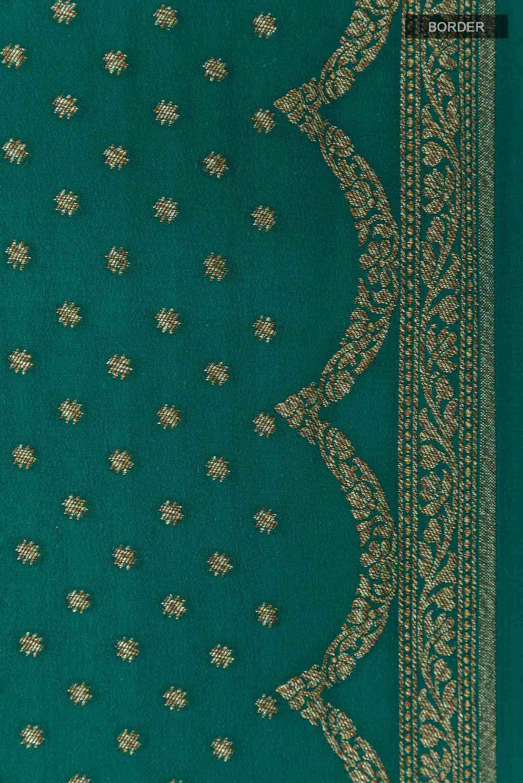 Green Banarasi Georgette Saree