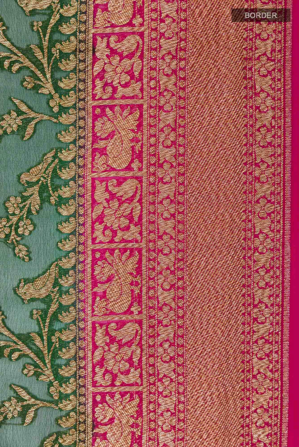 Green Banarasi Saree