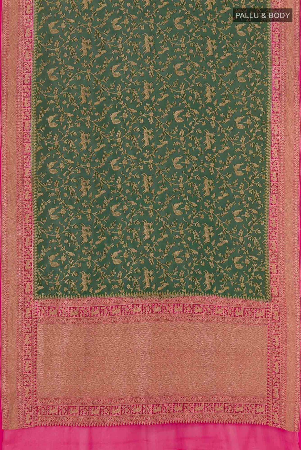 Green Banarasi Saree