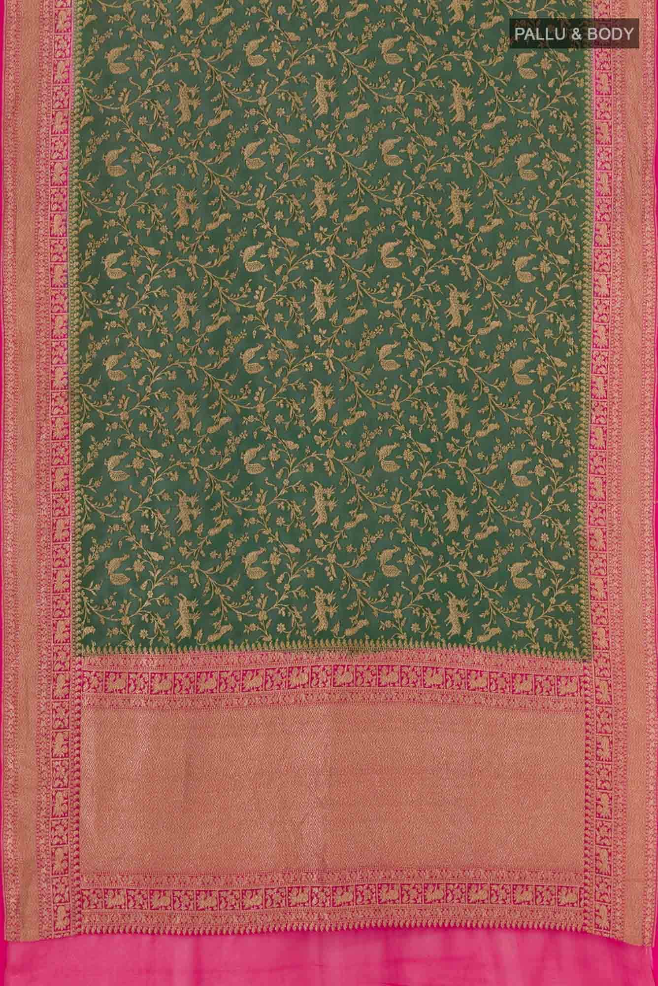 Green Banarasi Saree