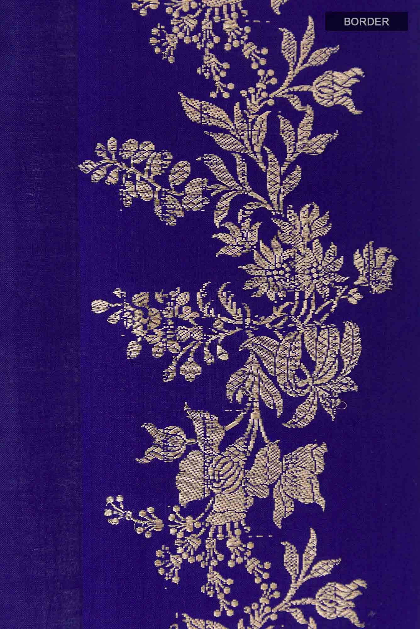 Blue Banarasi Saree