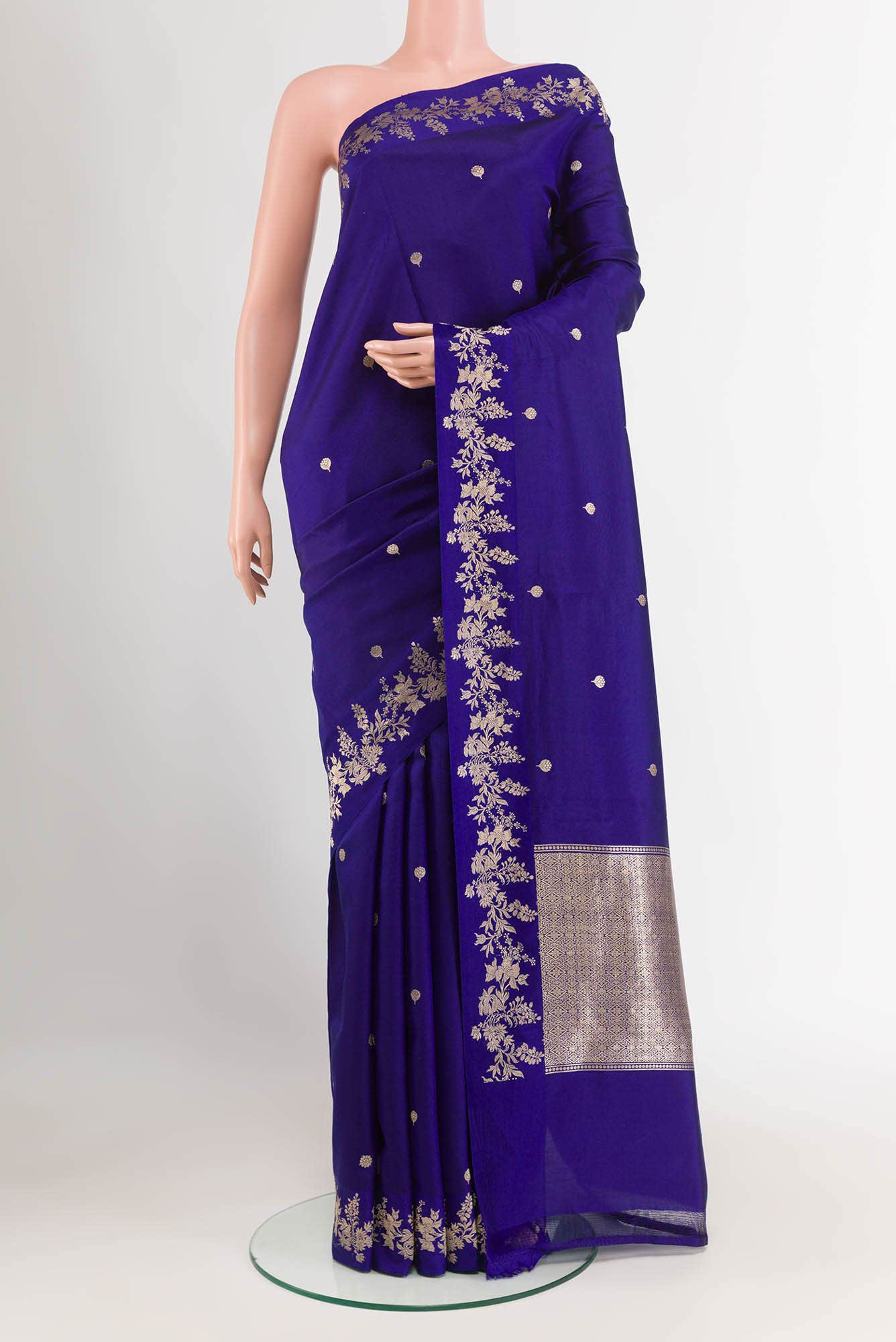 Blue Banarasi Saree
