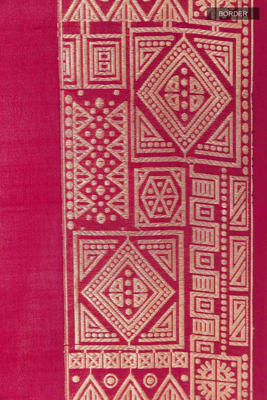 Rani Pink Banarasi Silk Saree
