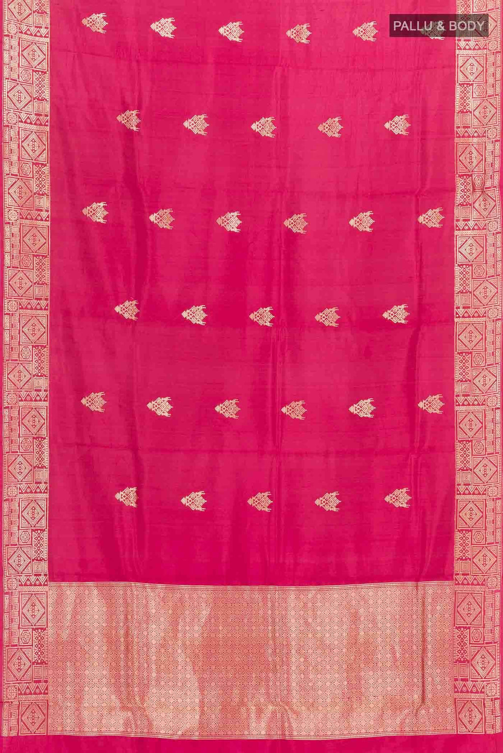 Rani Pink Banarasi Silk Saree