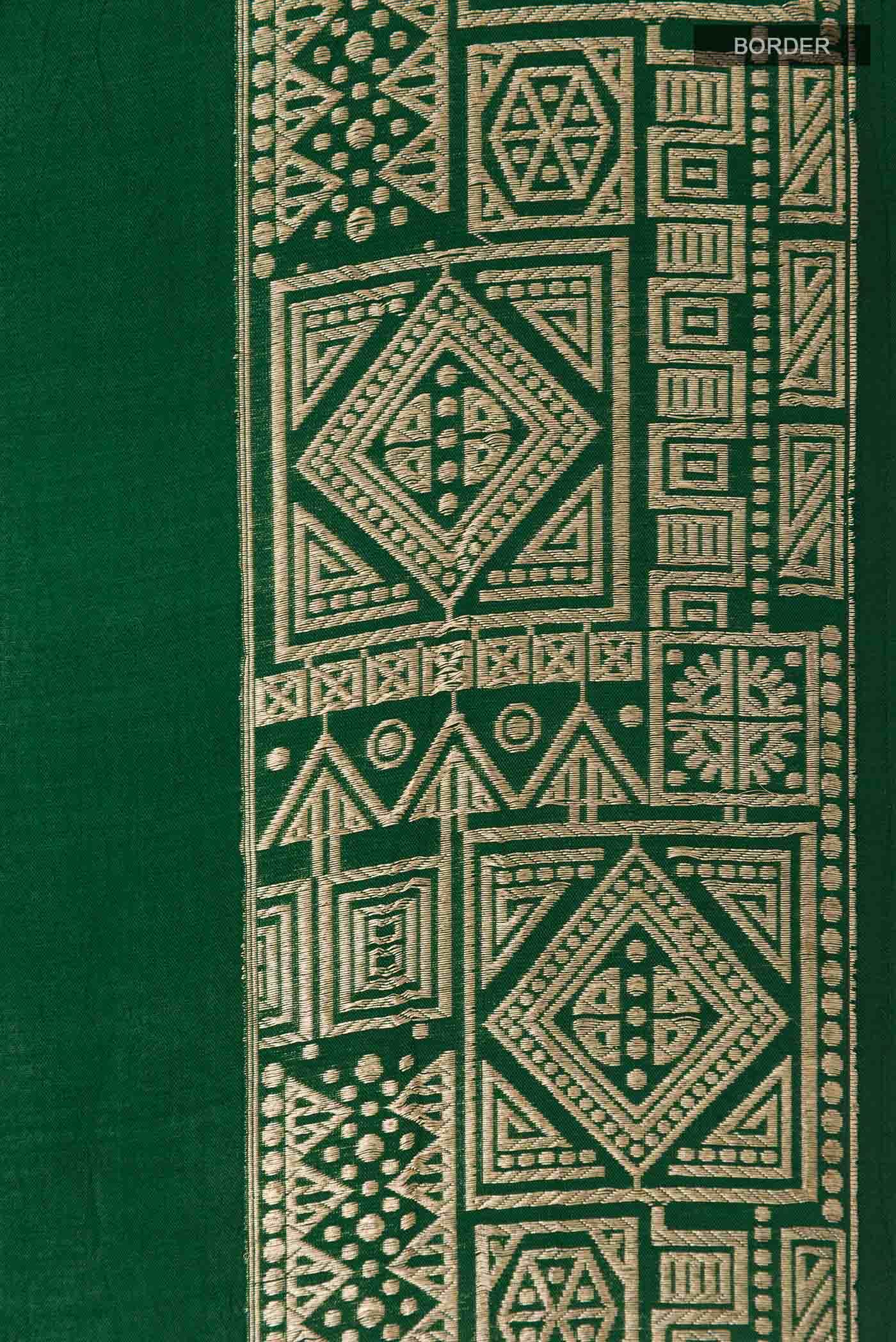 Green Banarasi Silk Saree