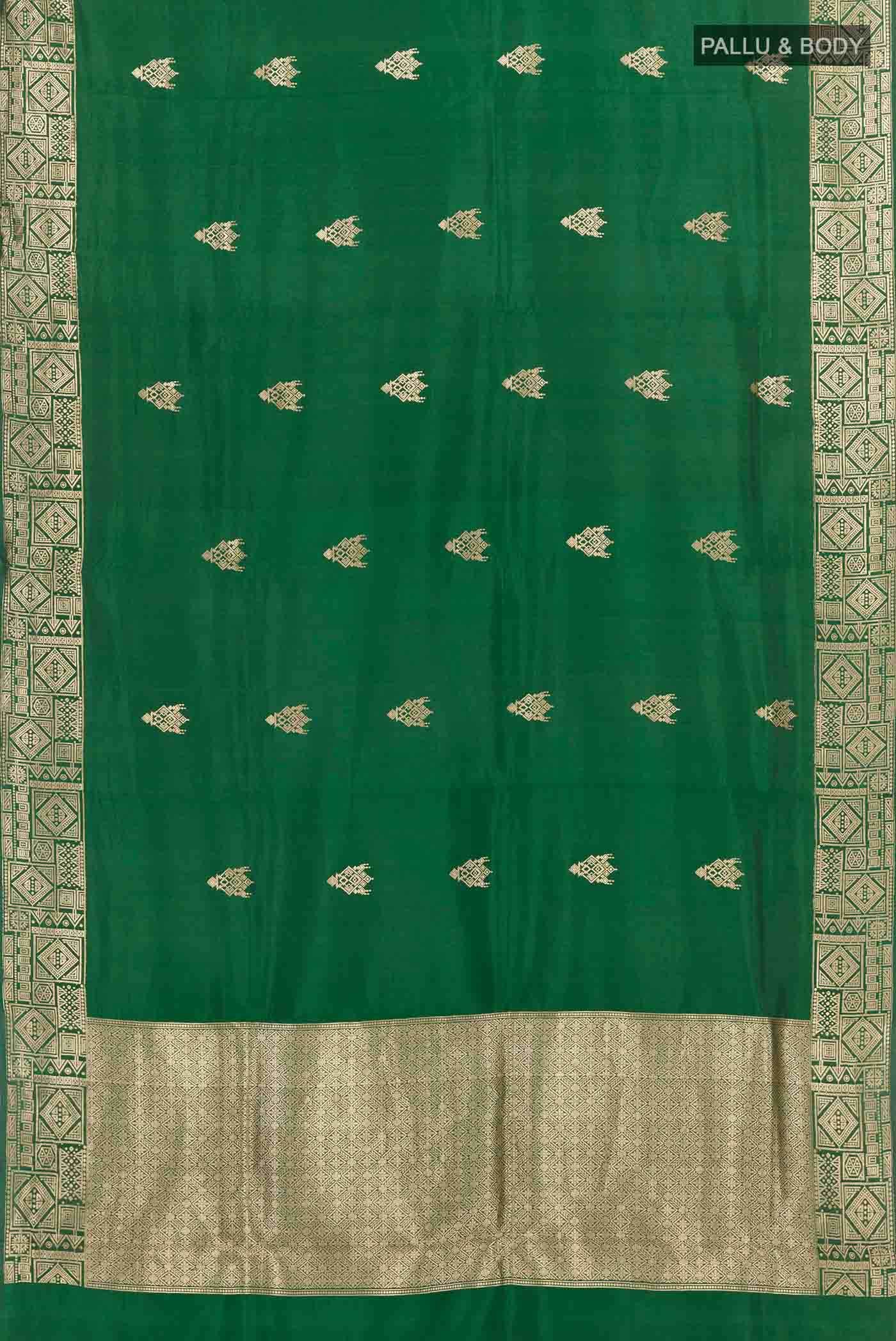 Green Banarasi Silk Saree