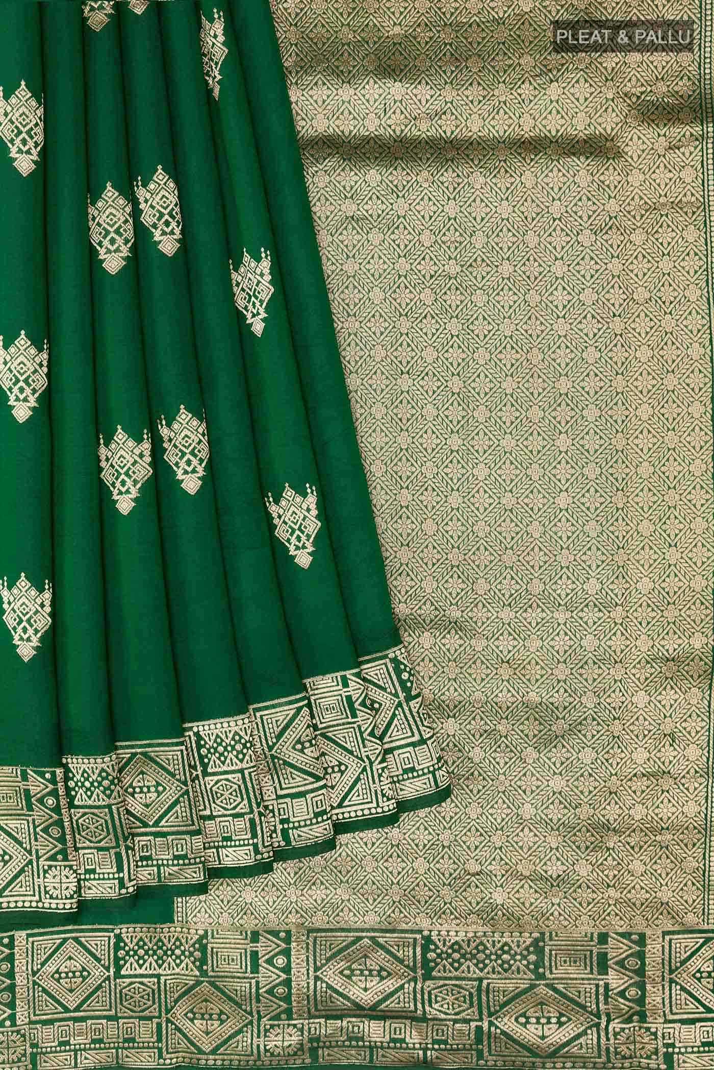 Green Banarasi Silk Saree
