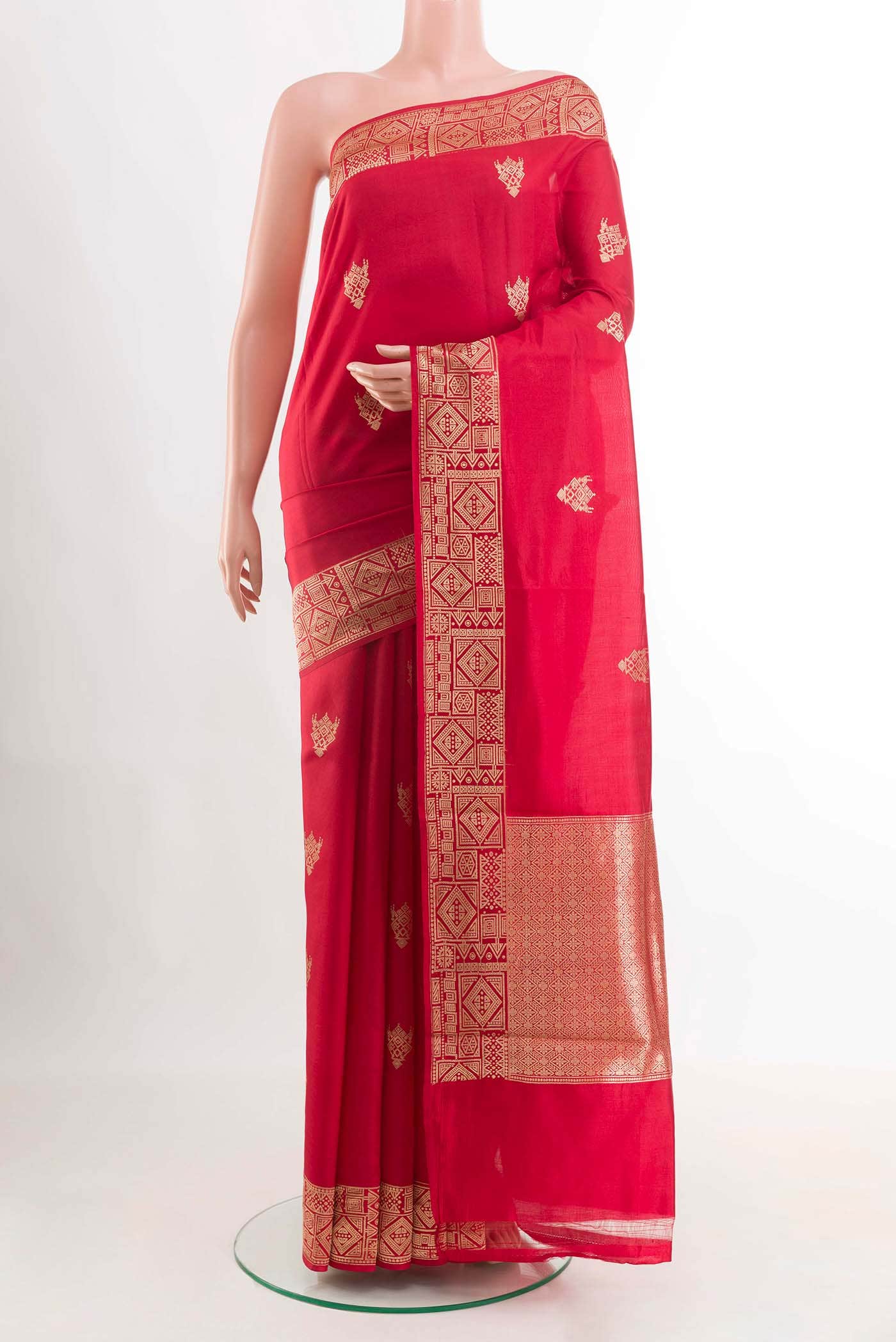 Red Banarasi Silk Saree